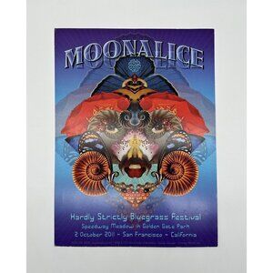 Hardly Strictly Bluegrass Poster 2011 David Singer San Fransisco Moonalice Blue